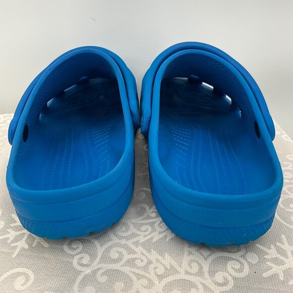 Crocs Classic #10001 Blue Size 11 Mens Lightweight Casual Slip-On Shoes - Picture 9 of 9
